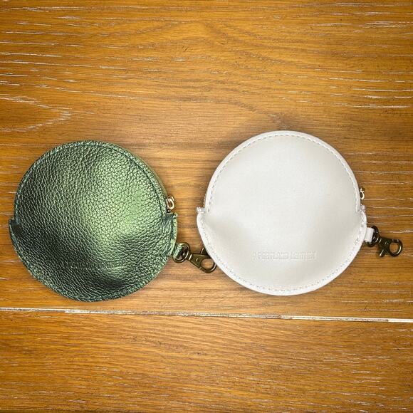 Portland Leather Holiday Pouch Set of 2 PLG Keychain Gingerbread Candy Cane - Picture 5 of 7